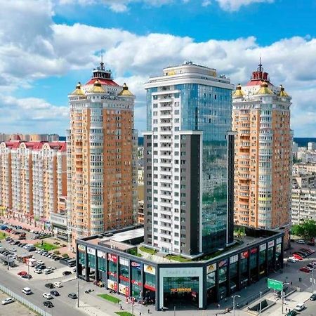 Vip Apartment 120M2 With Panoramic Windows, 22 Floor. Obolon Kyiv Exterior photo